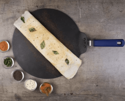 Wonderchef Reva Flat Aluminum Nonstick Dosa Tawa |33cm Non Stick Tawa | 4mm | Black - Image 2